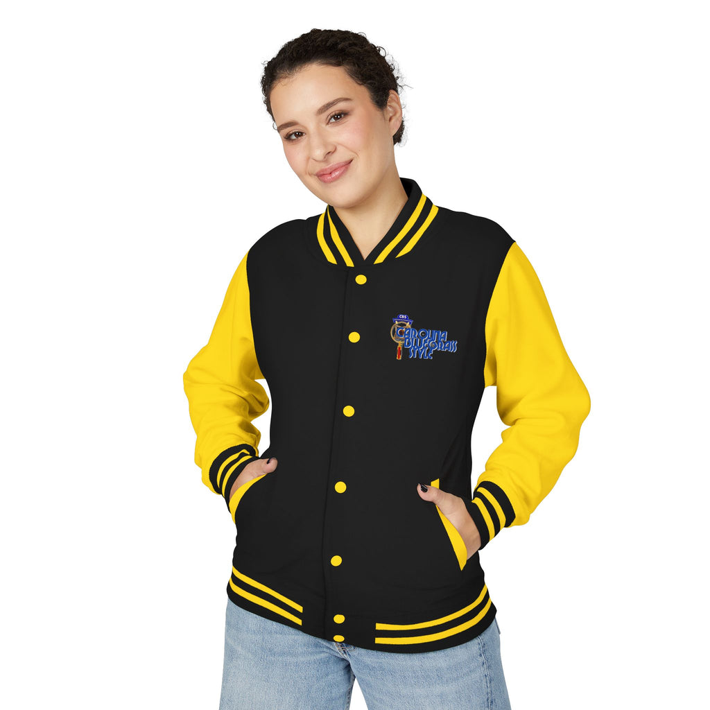 Retro Cheerleader Letterman Jacket — 'Cheer Squad' Embroidered Varsity Jacket