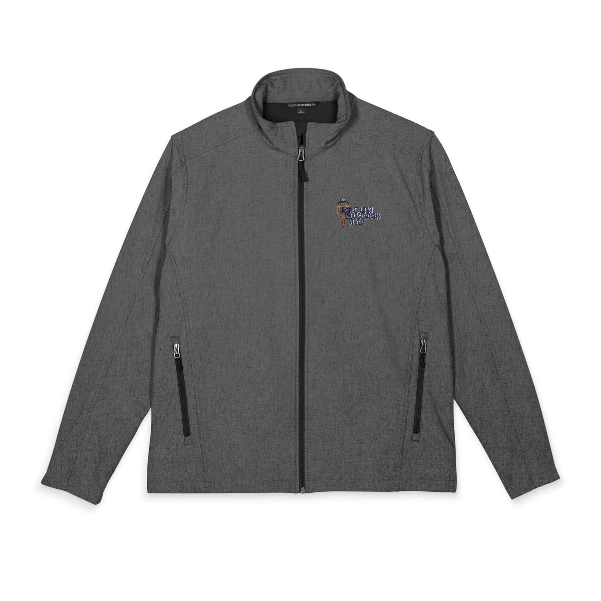 Embroidered Soft Shell Jacket - Men's Core Port Authority, Red with Small Logo