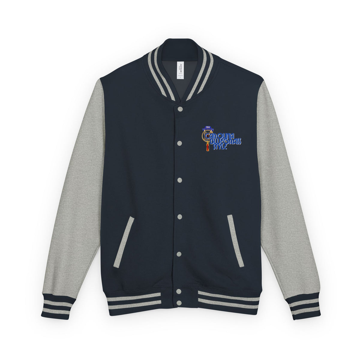 Retro Cheerleader Letterman Jacket — 'Cheer Squad' Embroidered Varsity Jacket