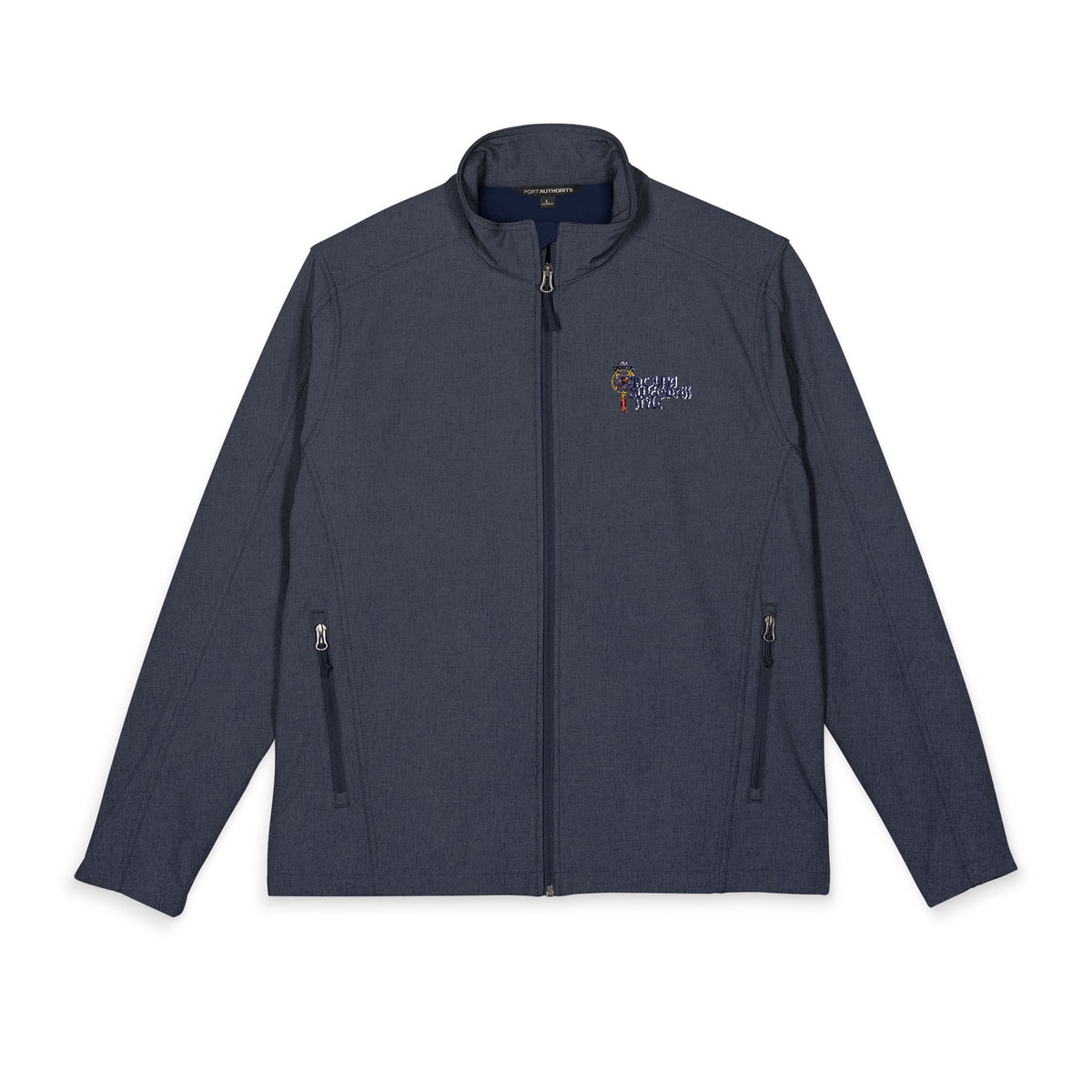Embroidered Soft Shell Jacket - Men's Core Port Authority, Red with Small Logo