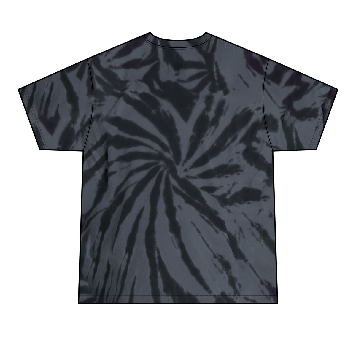 Carolina Bluegrass Style Tie-Dye Tee — Men’s Black Spiral Band T‑Shirt