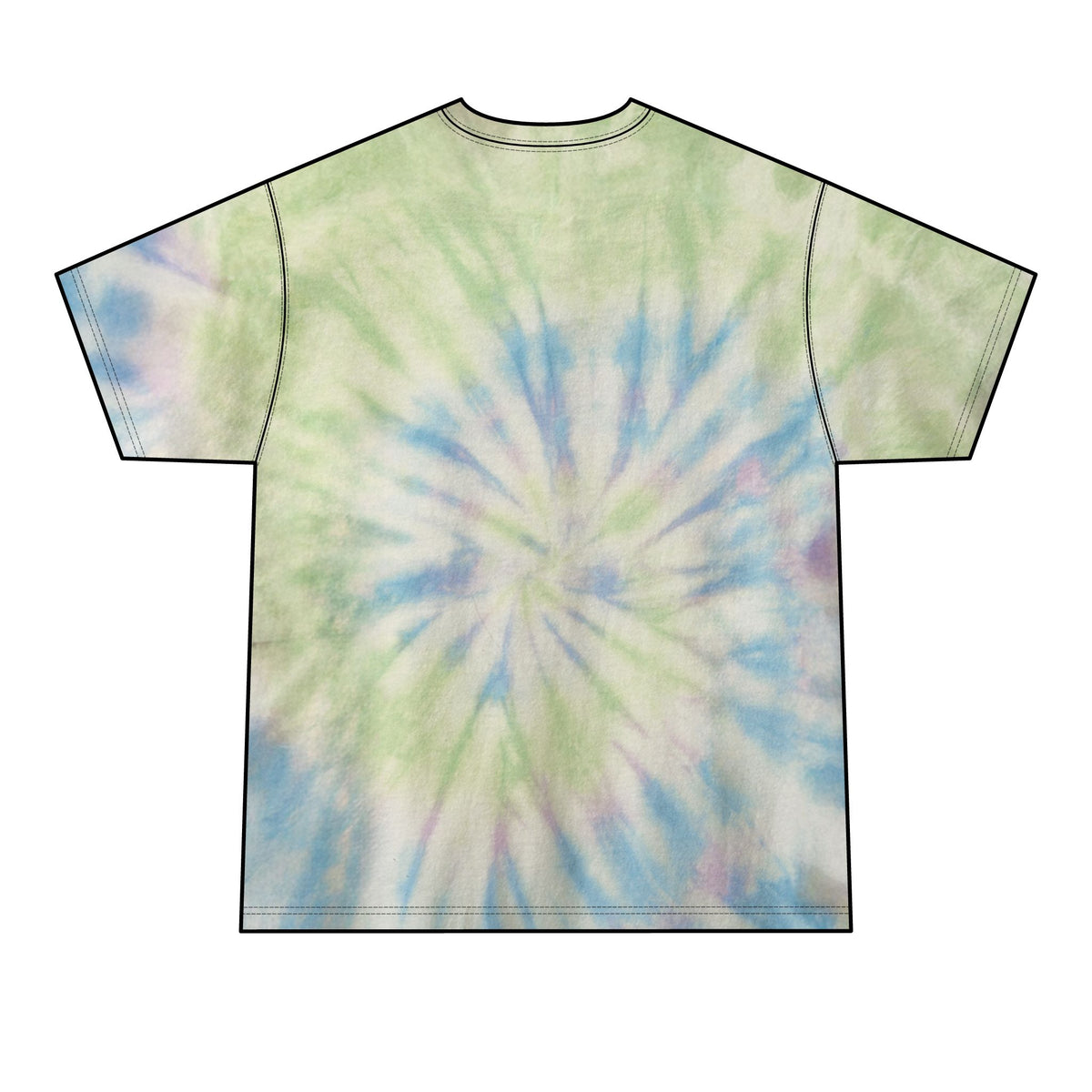 Carolina Bluegrass Style Tie-Dye Tee — Men’s Black Spiral Band T‑Shirt