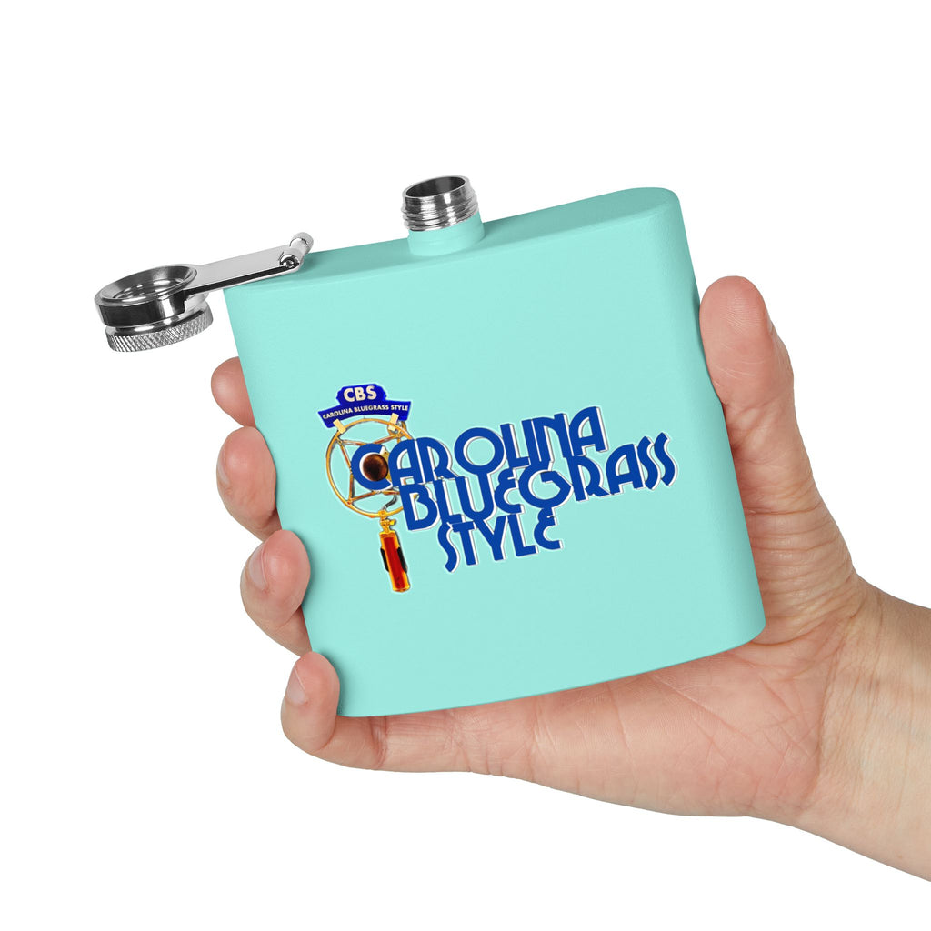 Bluegrass Flask – "Carolina Bluegrass Style" Stainless Steel 6oz Hip Flask