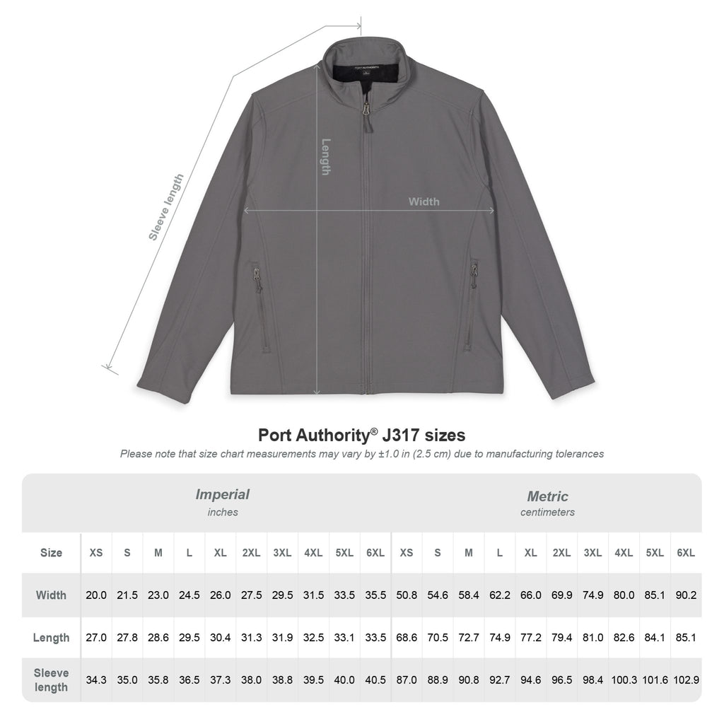 Embroidered Red Soft Shell Jacket – Small Racing Dog Logo