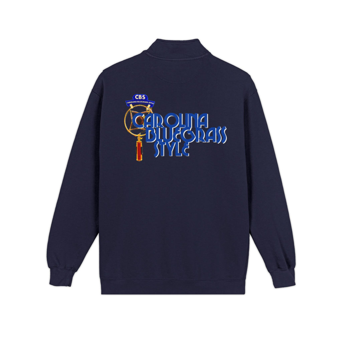 Quarter-Zip Sweatshirt — Carolina Bluegrass Style Embroidered Logo