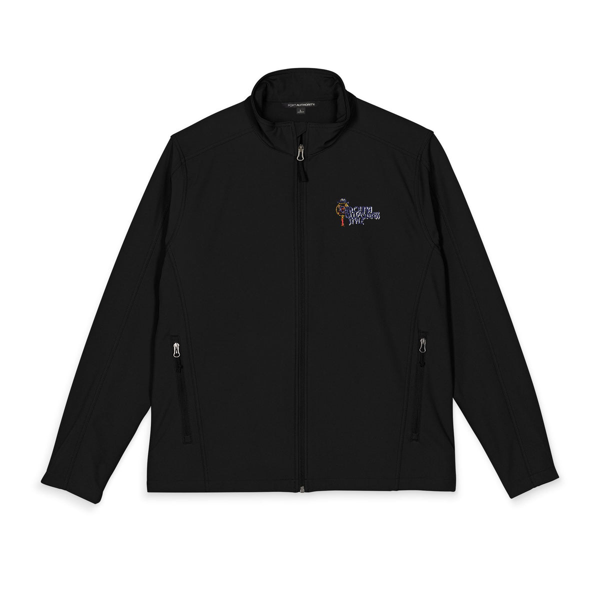 Embroidered Soft Shell Jacket - Men's Core Port Authority, Red with Small Logo