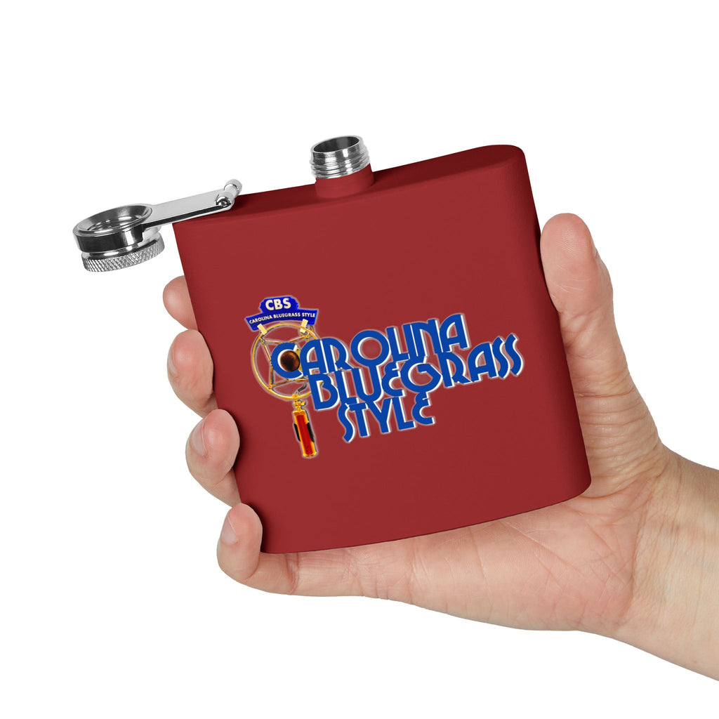 Bluegrass Flask – "Carolina Bluegrass Style" Stainless Steel 6oz Hip Flask