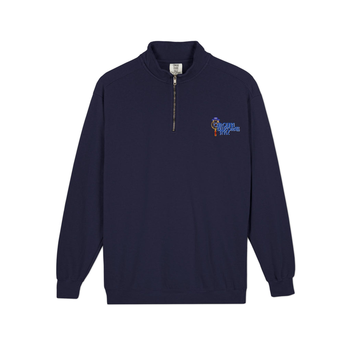 Quarter-Zip Sweatshirt — Carolina Bluegrass Style Embroidered Logo